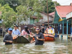 Kementrian PUPR dan BWS Kalimantan III Tinjau Banjir Di Kabupaten Barito Utara