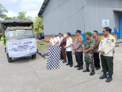 Pasi Log Kodim 1013/Mtw Hadiri Launching Pelepasan Penyaluran Bantuan Cadangan Pangan Beras