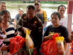 Tiga Desa Terdampak Banjir di Seribu Riam Terima Bantuan Dari Pemkab Murung Raya