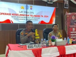 Tingkatkan Kepatuhan dan Disiplin Masyarakat Polres Mura Gelar Lat Pra Ops Keselamatan Telabang