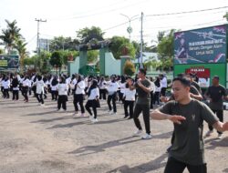 Pelihara Kesehatan Keluarga Besar Kodim 1013/Muara Teweh Laksanakan Senam Pagi Bersama