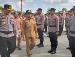 Polres Mura Apel Gelar Pasukan dan Sarpras Operasi Mantap Praja Telabang 2024