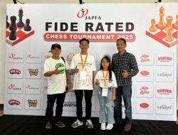 Dua Permata Catur Murung Raya Guncang JAPFA Chess Festival 2025: Rafa Juara, Yourael Peringkat Keempat
