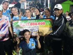 Bupati Murung Raya Heriyus Beri Doorprize Kulkas, Semangati Warga di Final Voli yang Didukung Pemkab