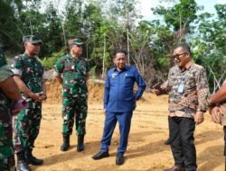 Bupati Heriyus Periksa Lokasi Strategis Makodim dan Batalyon di Desa Danau Usung