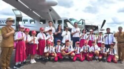 Tiba dari Jakarta, Bupati Mura Sosialisasikan Program Unggulan Pendidikan di Bandara Dirung