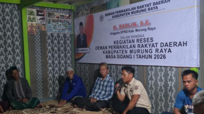 Reses di Laung Tuhup, H. Barlin Perjuangkan Percepatan Infrastruktur Desa Batu Karang