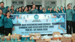 Sinergi DPRD dan PKK, Dina Maulidah Gelar Aksi Berbagi di Hari Jadi PKK ke-54