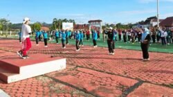 Dukung Pola Hidup Sehat, Pemkab Mura Gelar Senam Massal di Lingkungan Kantor Bupati