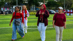 Senam Zumba Party Semarak HUT RI ke-81, Dina Maulidah Ajak Kaum Perempuan Mura Gaungkan Gaya Hidup Sehat