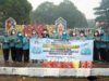 TP-PKK Mura Turun ke Jalan Bagikan Masker dan Air Mineral di Bundaran Emas
